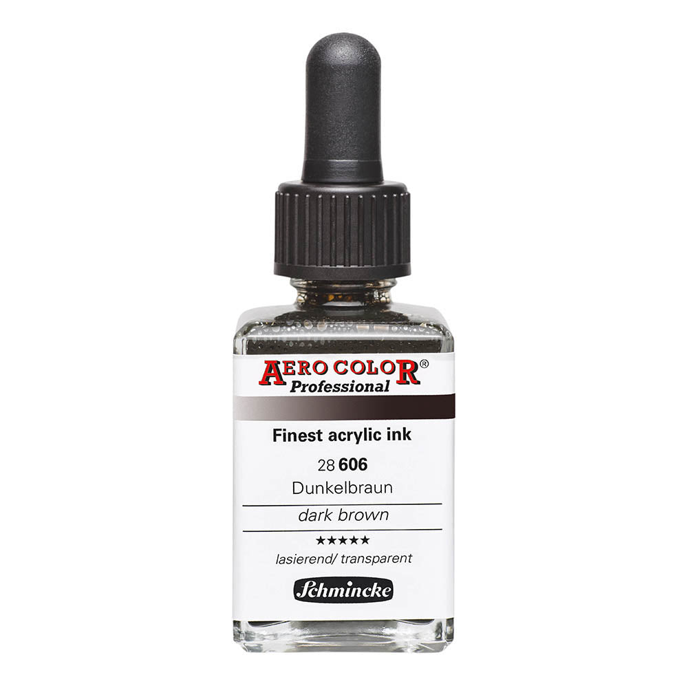 Schmincke Aero Color Professional 28ml Dark Brown 606