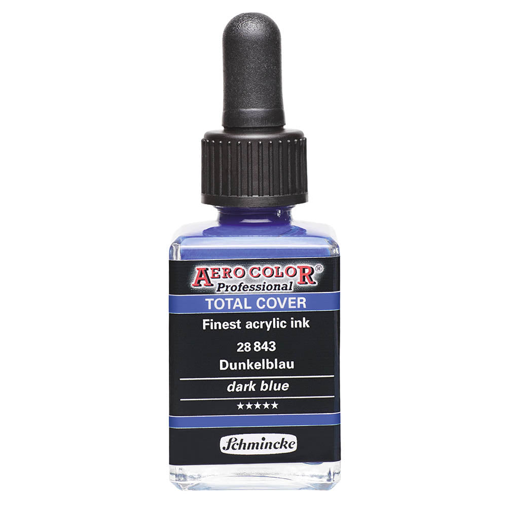 Schmincke Aero Color Professional 28ml Total Cover Dark Blue 843