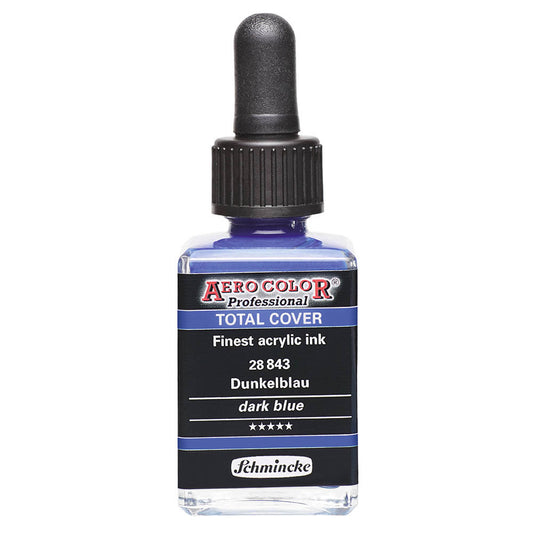 Schmincke Aero Color Professional 28ml Total Cover Dark Blue 843