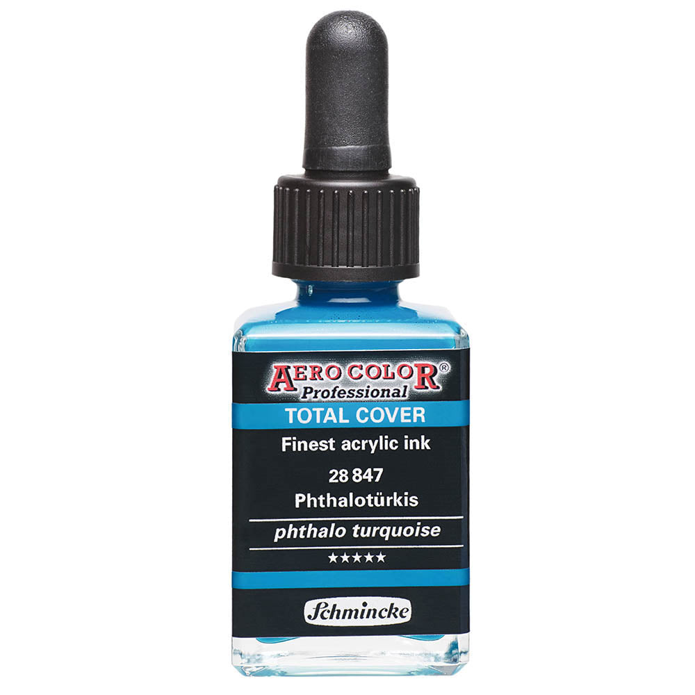 Schmincke Aero Color Professional 28ml Total Cover Phthalo Turquoise 847