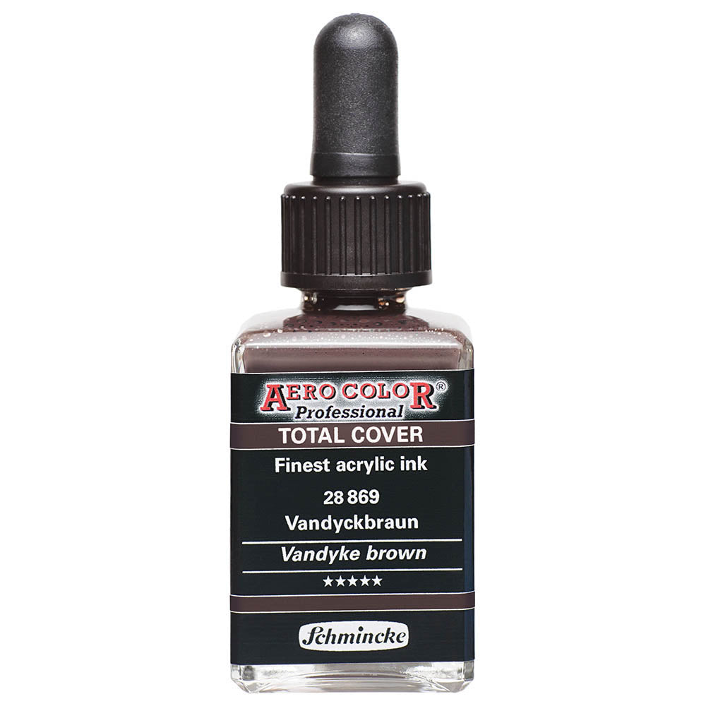 Schmincke Aero Color Professional 28ml Total Cover Vandyke Brown 869