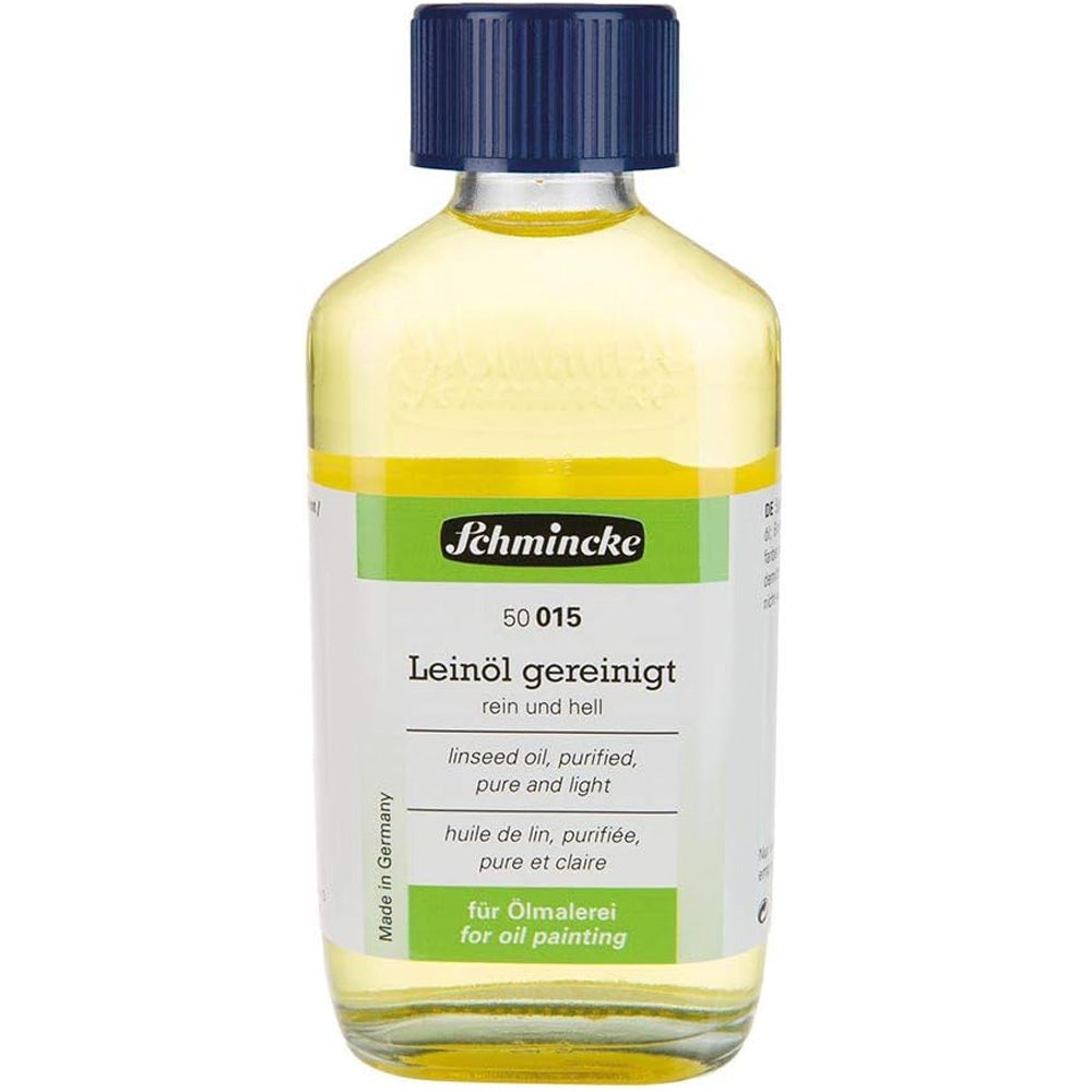 Schmincke Linseed Oil Purified 015 200ml (Saf ve Açık Tonlu) (Bezir Yağı)