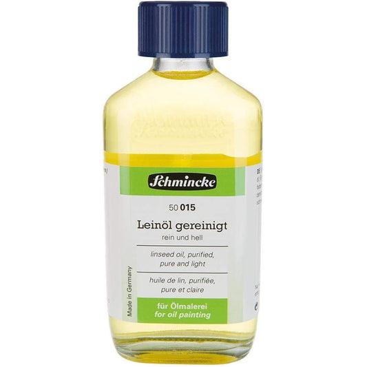 Schmincke Linseed Oil Purified 015 200ml (Saf ve Açık Tonlu) (Bezir Yağı)