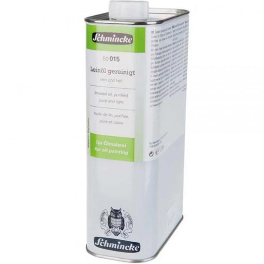Schmincke Linseed Oil Purified 015 1000ml (Saf ve Açık Tonlu) (Bezir Yağı)