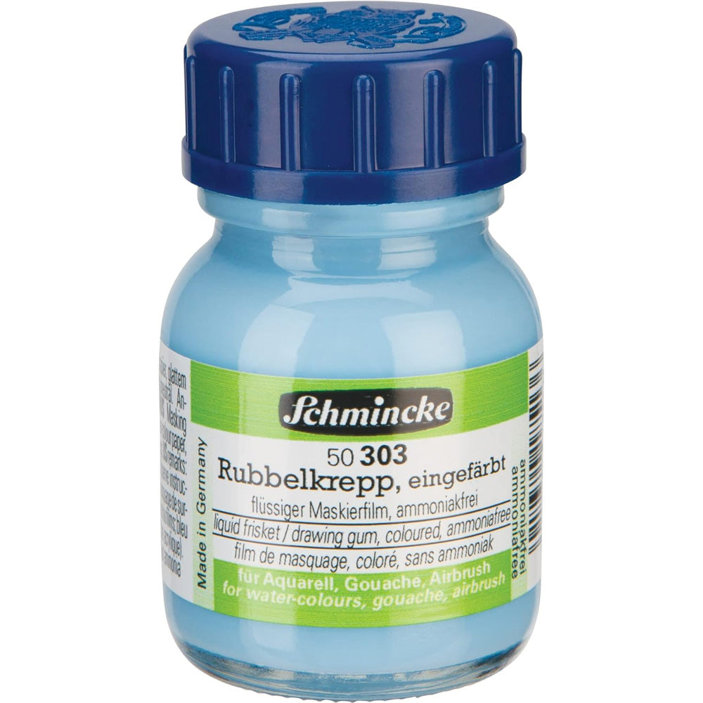 Schmincke Liquid Frisket, Coloured 303 20ml (Blue/Mavi)