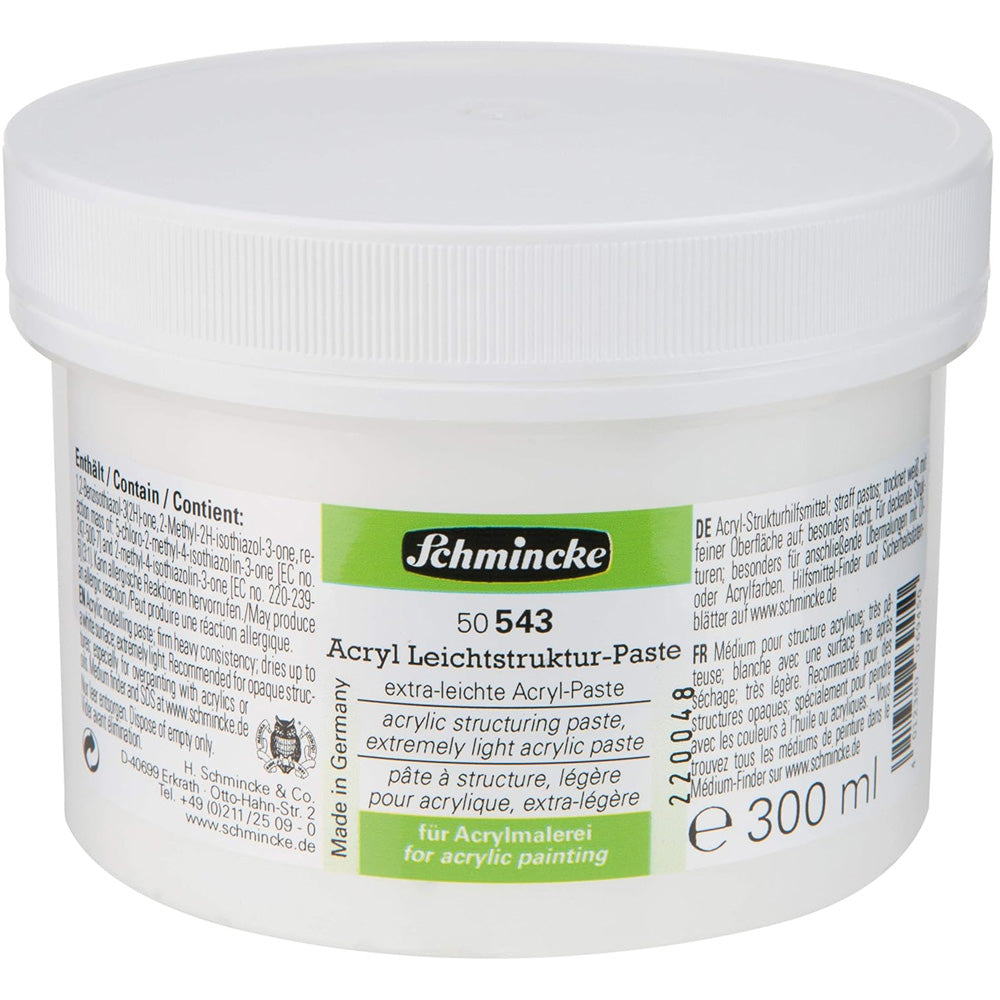 Schmincke Structuring Paste Extremely Light 543 300ml (Şekil Hamuru)
