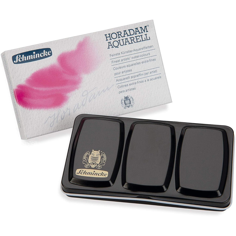 Schmincke Horadam Aquarell 12'li Metal Set (Yarım Tablet) 74012