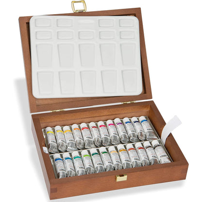 Schmincke Horadam Aquarell 24'lü Ahşap Kutu (YarımTablet)
