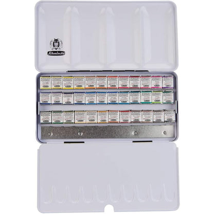 Schmincke Horadam Aquarell 36'lı Metal Set (Yarım Tablet)