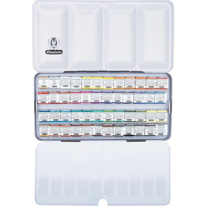 Schmincke Horadam Aquarell 48'li Metal Set (Yarım Tablet)