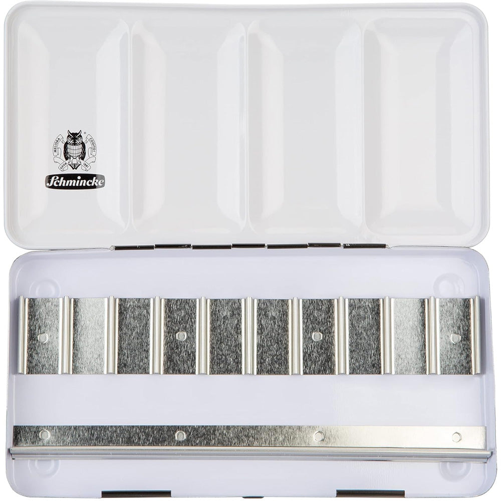 Schmincke Boş Metal Sulu Boya Palet 10x5ml (Tüp Boyalar İçin)