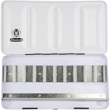 Schmincke Boş Metal Sulu Boya Palet 10x5ml (Tüp Boyalar İçin)