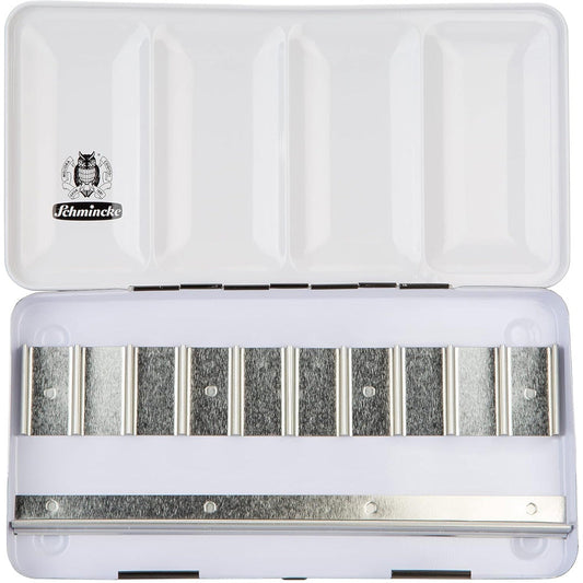 Schmincke Boş Metal Sulu Boya Palet 10x5ml (Tüp Boyalar İçin)