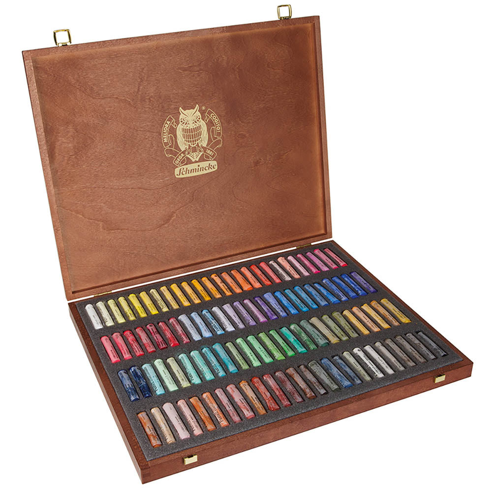 Schmincke Pastel Wooden Box 100'lü Set