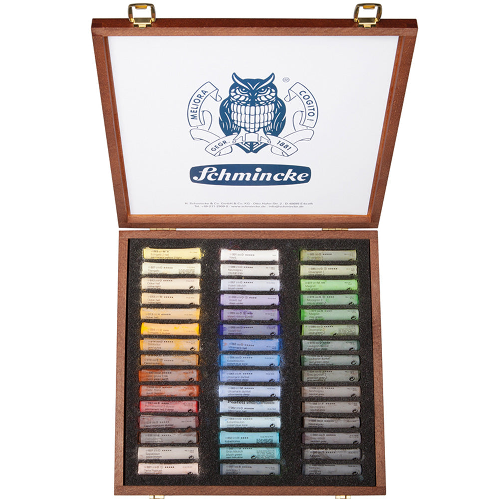 Schmincke Pastel Wooden Box 45'li Set