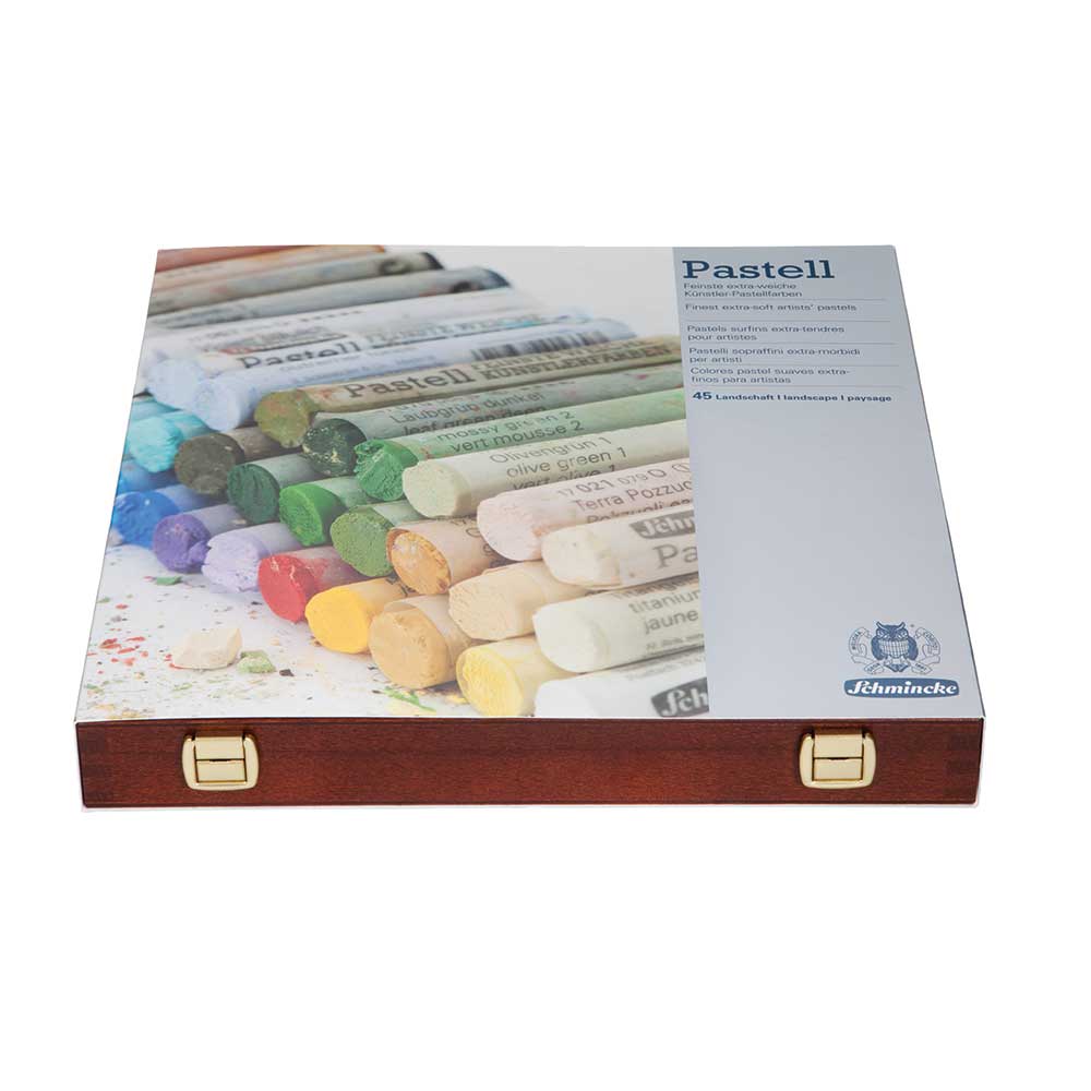 Schmincke Pastel Wooden Box 45'li Set