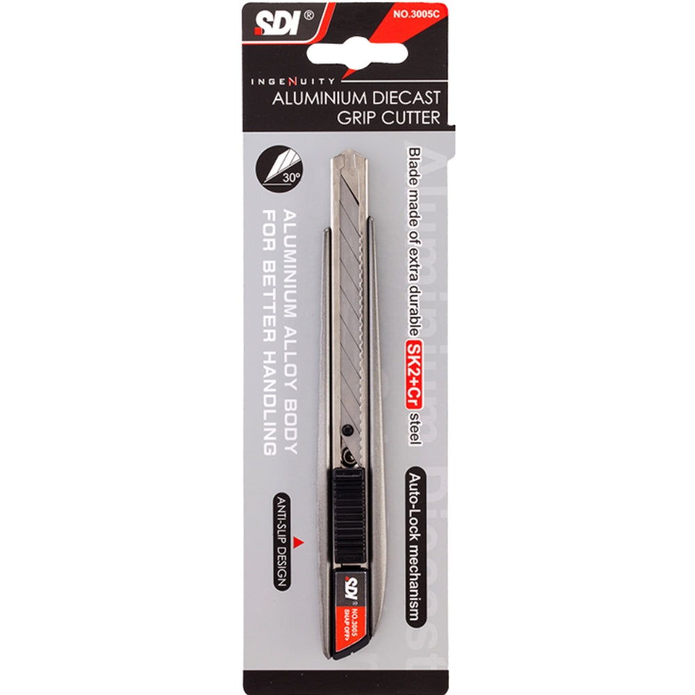 SDI Maket Bıçağı Dar (Otomatik Sıkıştırmalı Metal Gövde) 3005C
