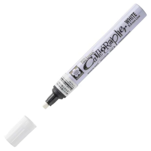 Sakura Pen Touch Calligrapher 5.0mm White / Beyaz