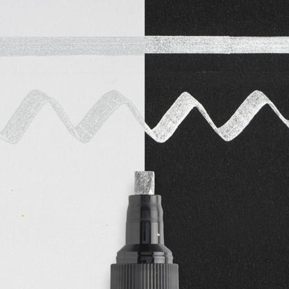 Sakura Pen Touch Calligrapher 5.0mm Silver / Gümüş