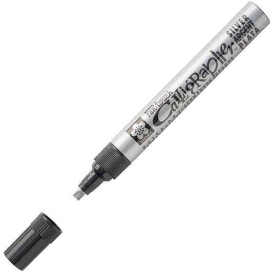 Sakura Pen Touch Calligrapher 5.0mm Silver / Gümüş