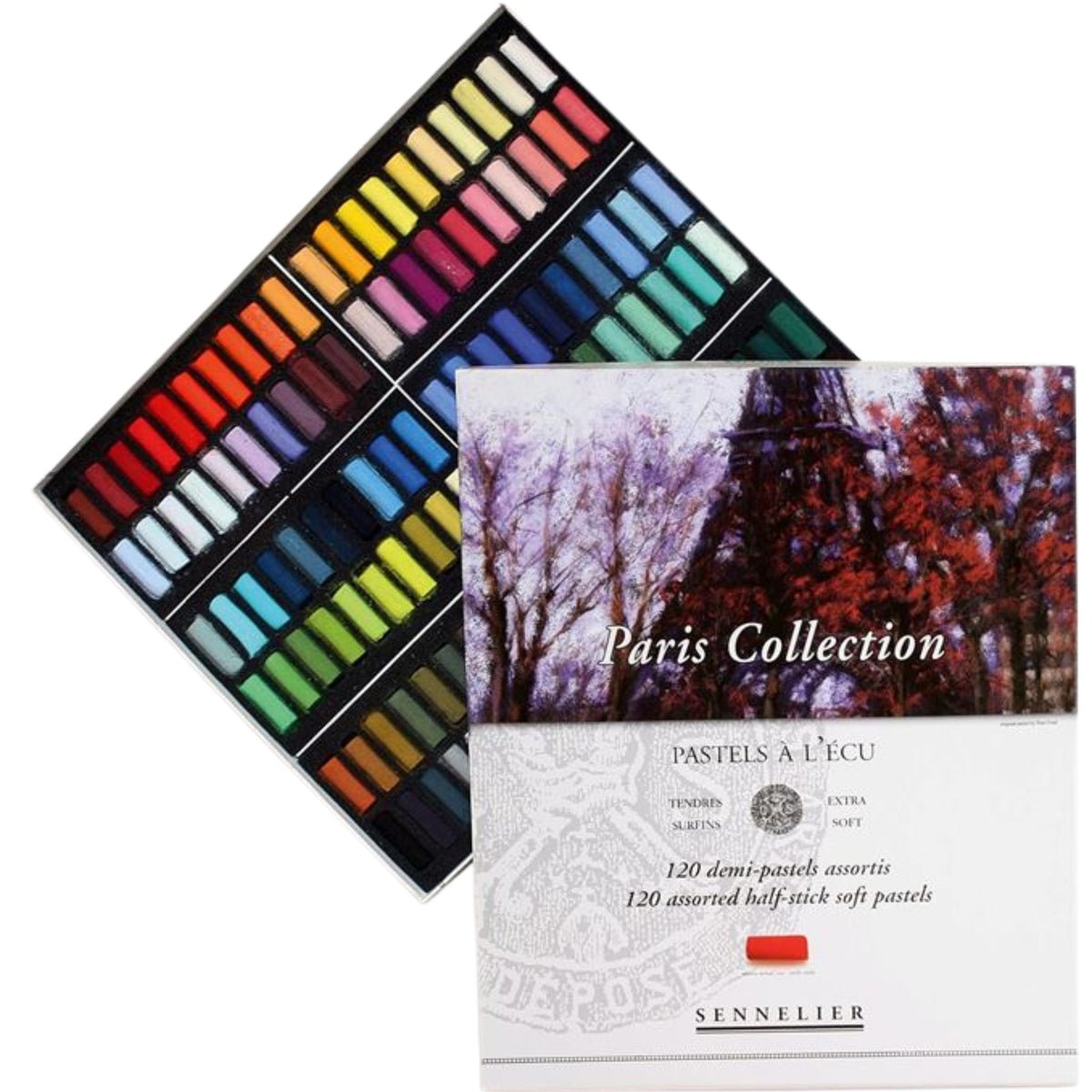 Sennelier Toz Pastel 120'li Set Yarım Boy (Karton Kutulu-Paris Collection)