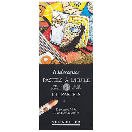 Sennelier Yağlı Pastel 12'li Set (Karton Kutulu-İridescent)