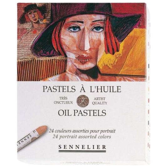 Sennelier Yağlı Pastel 24’lü Set Portre - Karton Kutulu