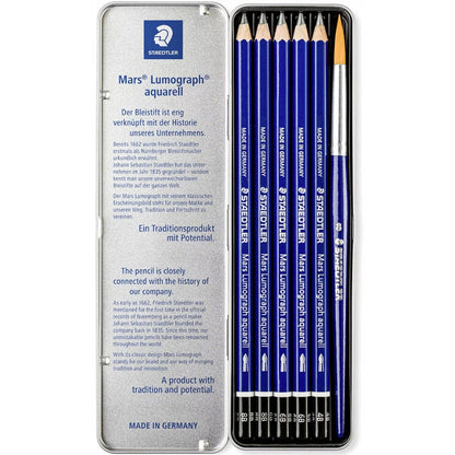 Staedtler Lumograph Mars Aquarell Kurşun Kalem 5'li Set (Fırçalı)