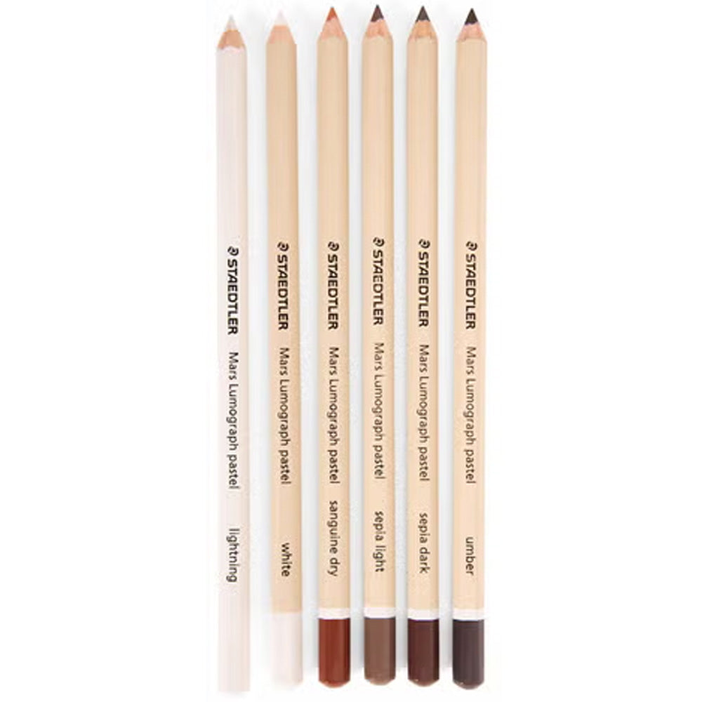 Staedtler Lumograph Mars Pastel Kurşun Kalem 6'lı Blister