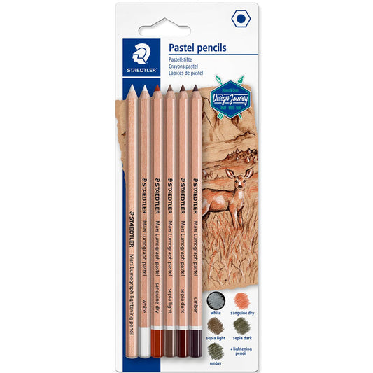 Staedtler Lumograph Mars Pastel Kurşun Kalem 6'lı Blister