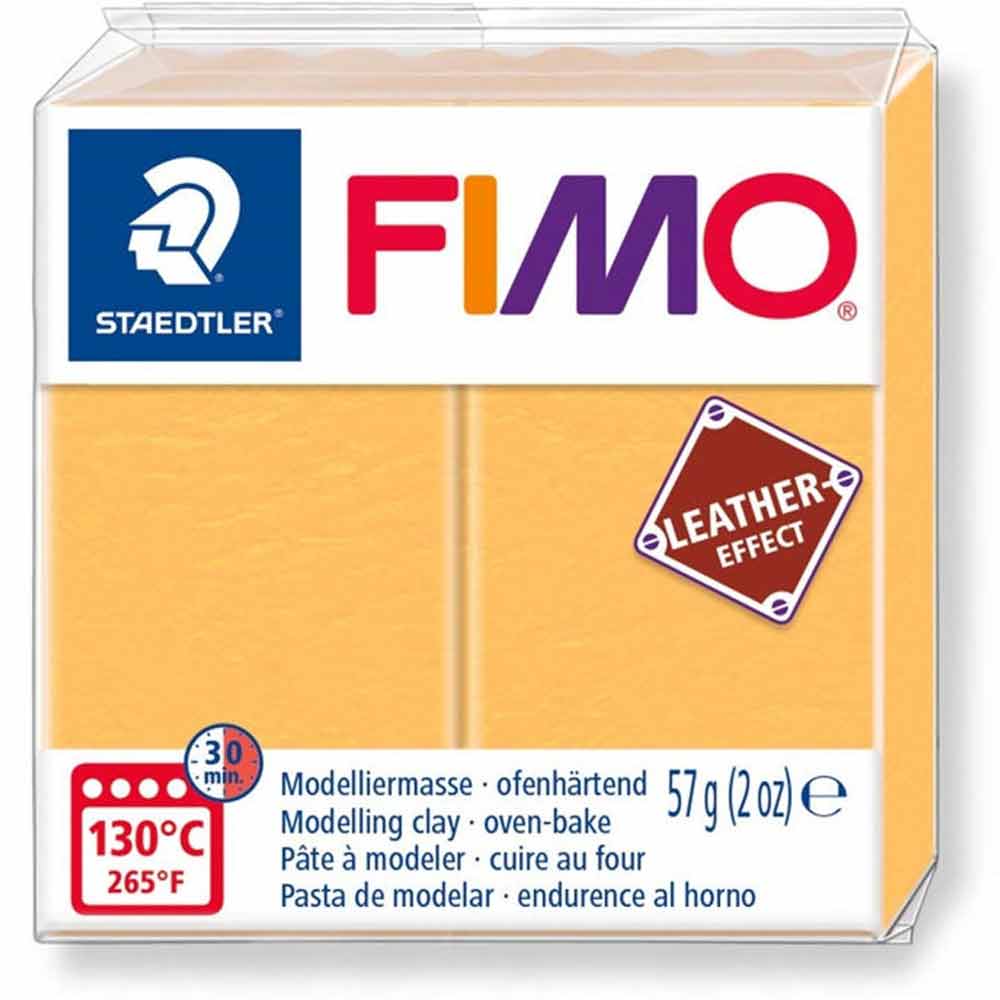 Fimo Leather Effect Modelleme Kili 57gr Safran Sarı 8010-109
