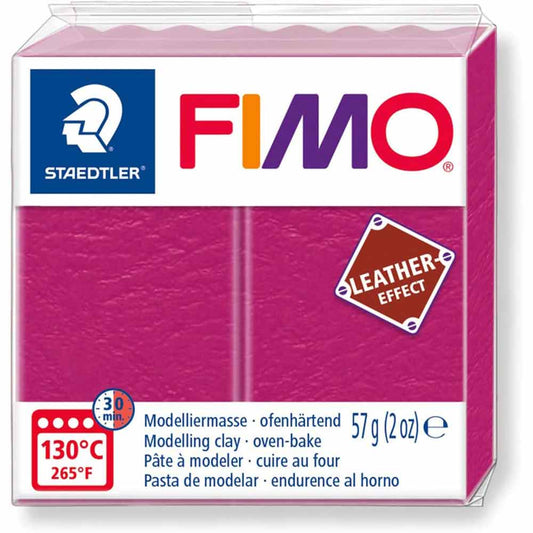 Fimo Leather Effect Modelleme Kili 57gr Vişne 8010-229