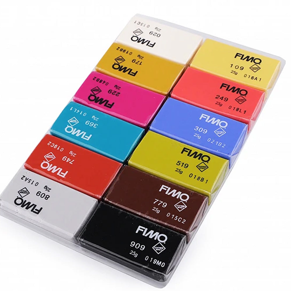 Fimo Leather Effect Modelleme Kili 12x25gr Set 8013 C12-2