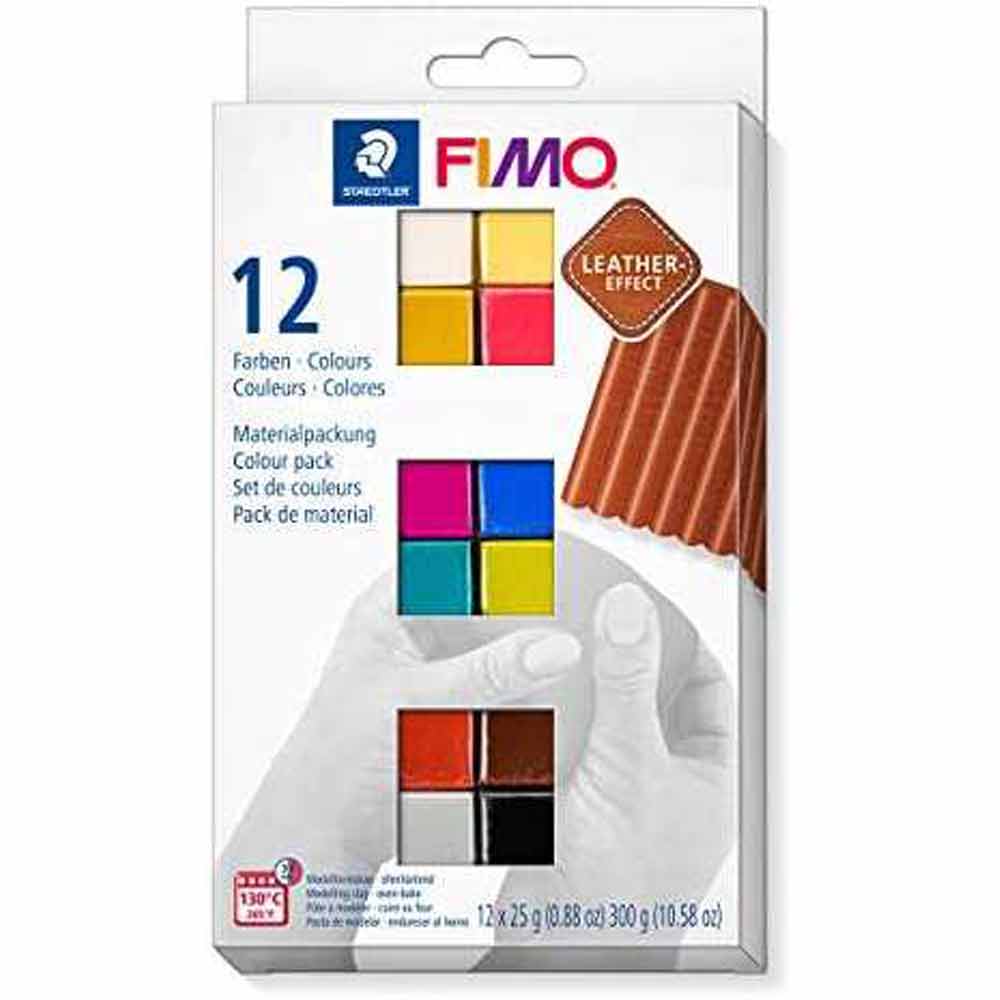 Fimo Leather Effect Modelleme Kili 12x25gr Set 8013 C12-2