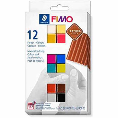 Fimo Leather Effect Modelleme Kili 12x25gr Set 8013 C12-2