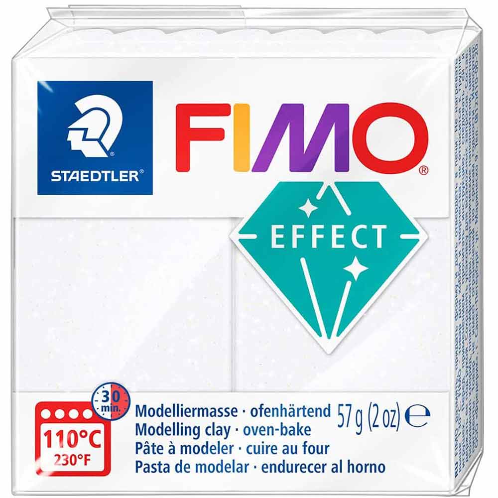 Fimo Effect Modelleme Kili 57gr Yaldızlı Beyaz 8020-052