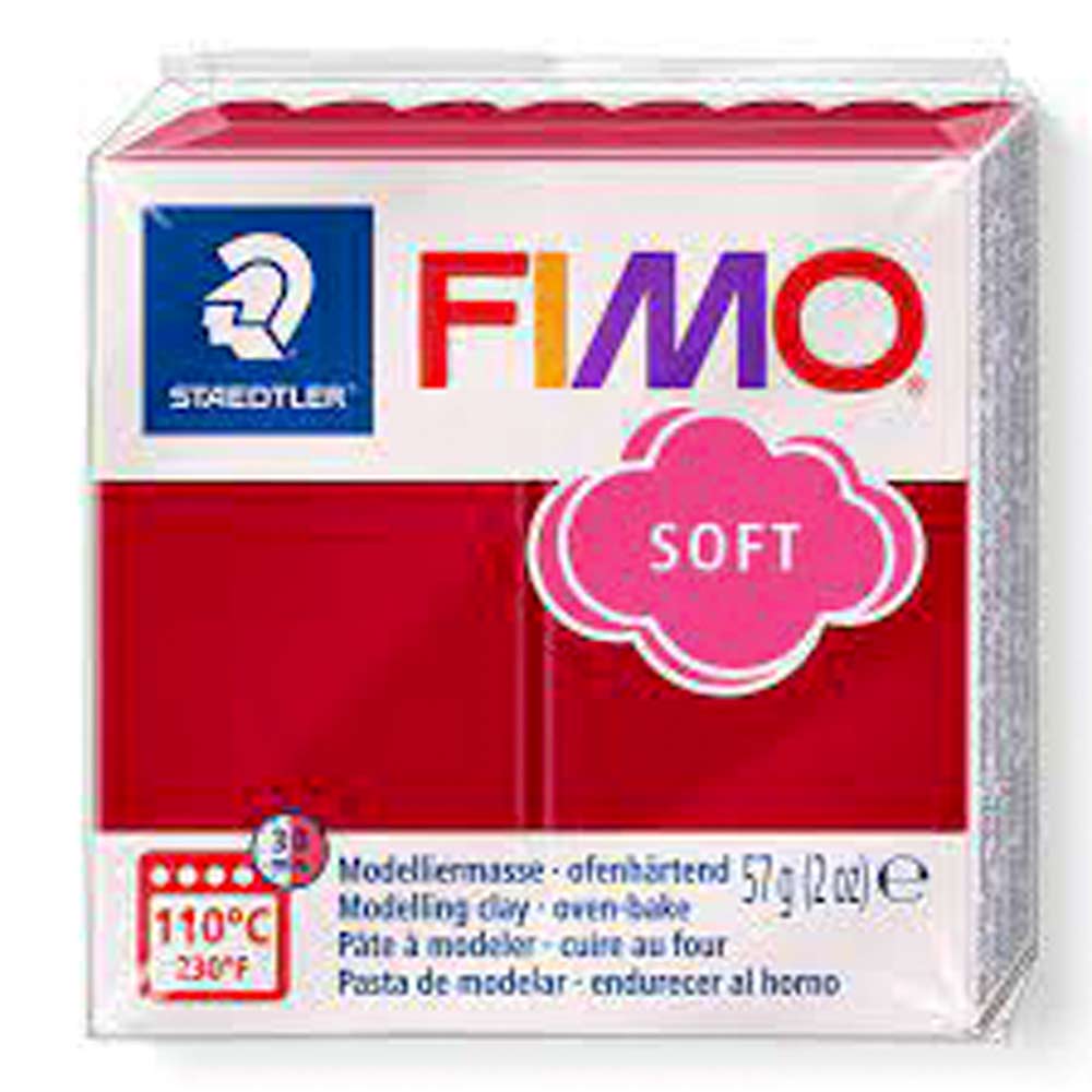 Fimo Soft Modelleme Kili 57gr Vişne Kırmızı 8020-26