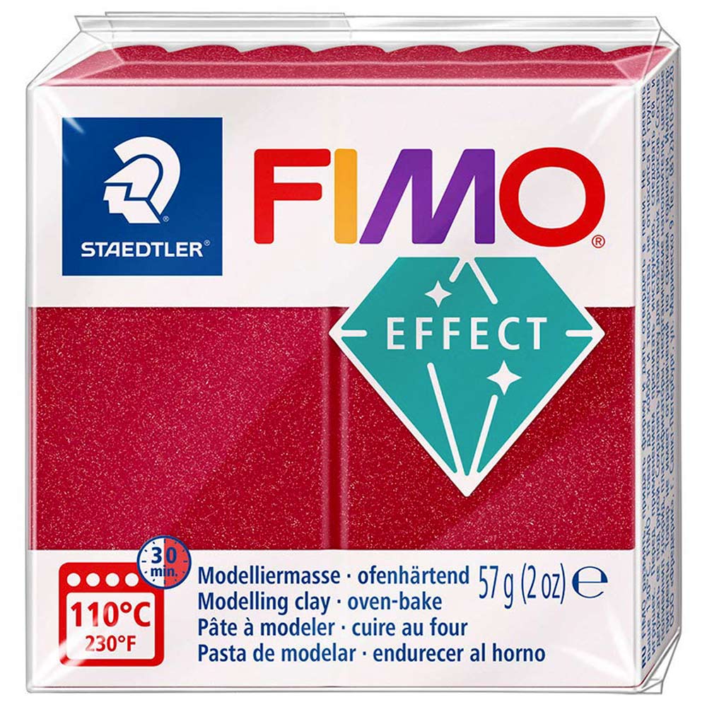 Fimo Effect Modelleme Kili 57gr Metalik Kırmızı 8020-28