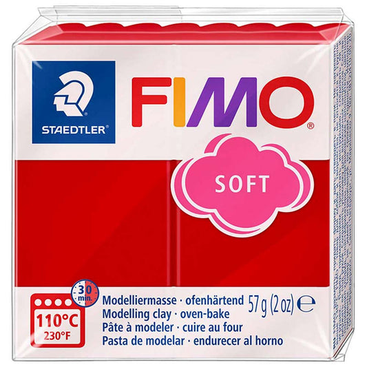 Fimo Soft Modelleme Kili 57gr Noel Kırmızı 8020-2