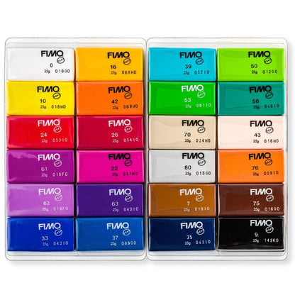 Fimo Soft Modelleme Kili Ana Renkler 24x25gr Set 8023 C24-1