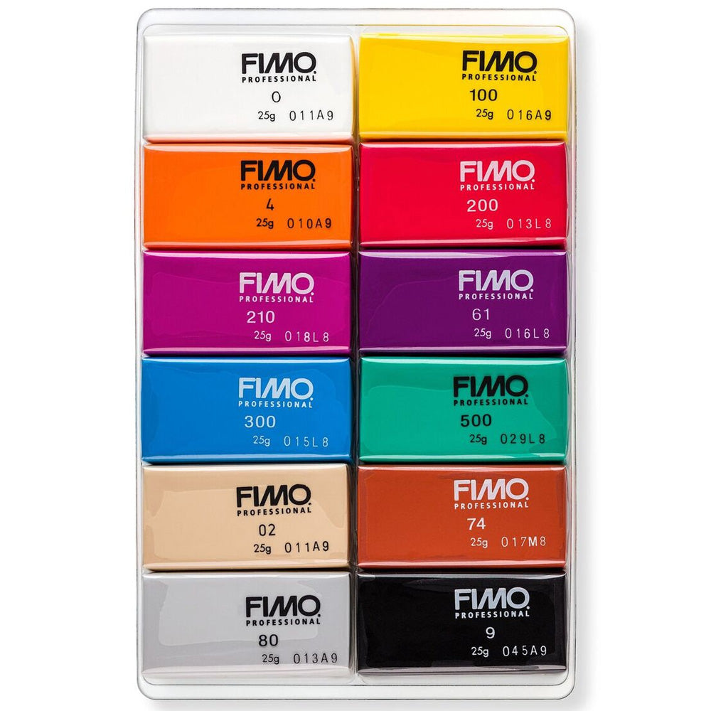 Fimo Professional Modelleme Kili Ana Renkler 12x25gr Set 8043 C12-1
