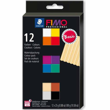 Fimo Professional Modelleme Kili Ana Renkler 12x25gr Set 8043 C12-1