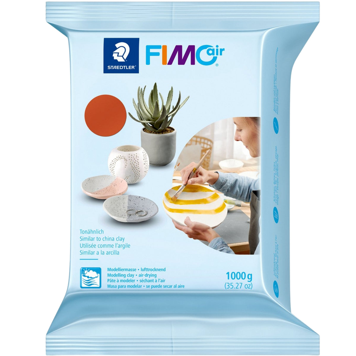 Fimo Air Basic Modelleme Kili 1kg Kiremit 8101-76 07