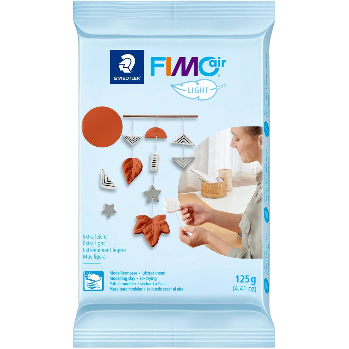 Fimo Air Light  Modelleme Kili 125gr Kiremit 8133-76 02