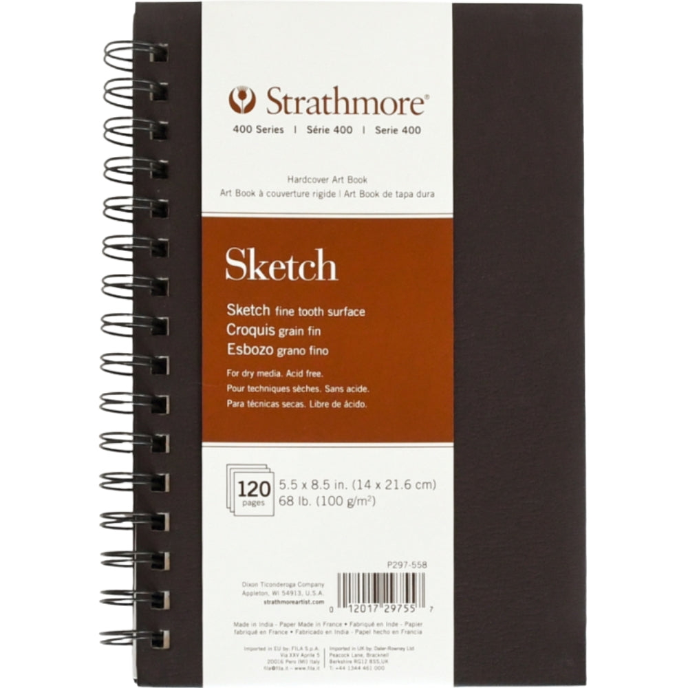 Strathmore 400 Series Sketch Book 100gr Spiralli 60 Sayfa 14 x 21.6cm