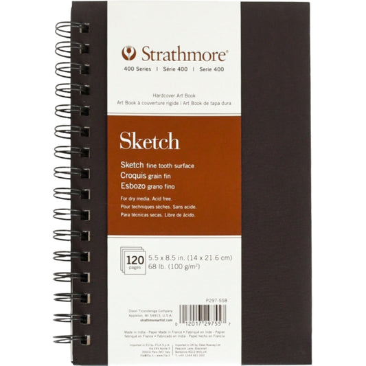 Strathmore 400 Series Sketch Book 100gr Spiralli 60 Sayfa 14 x 21.6cm