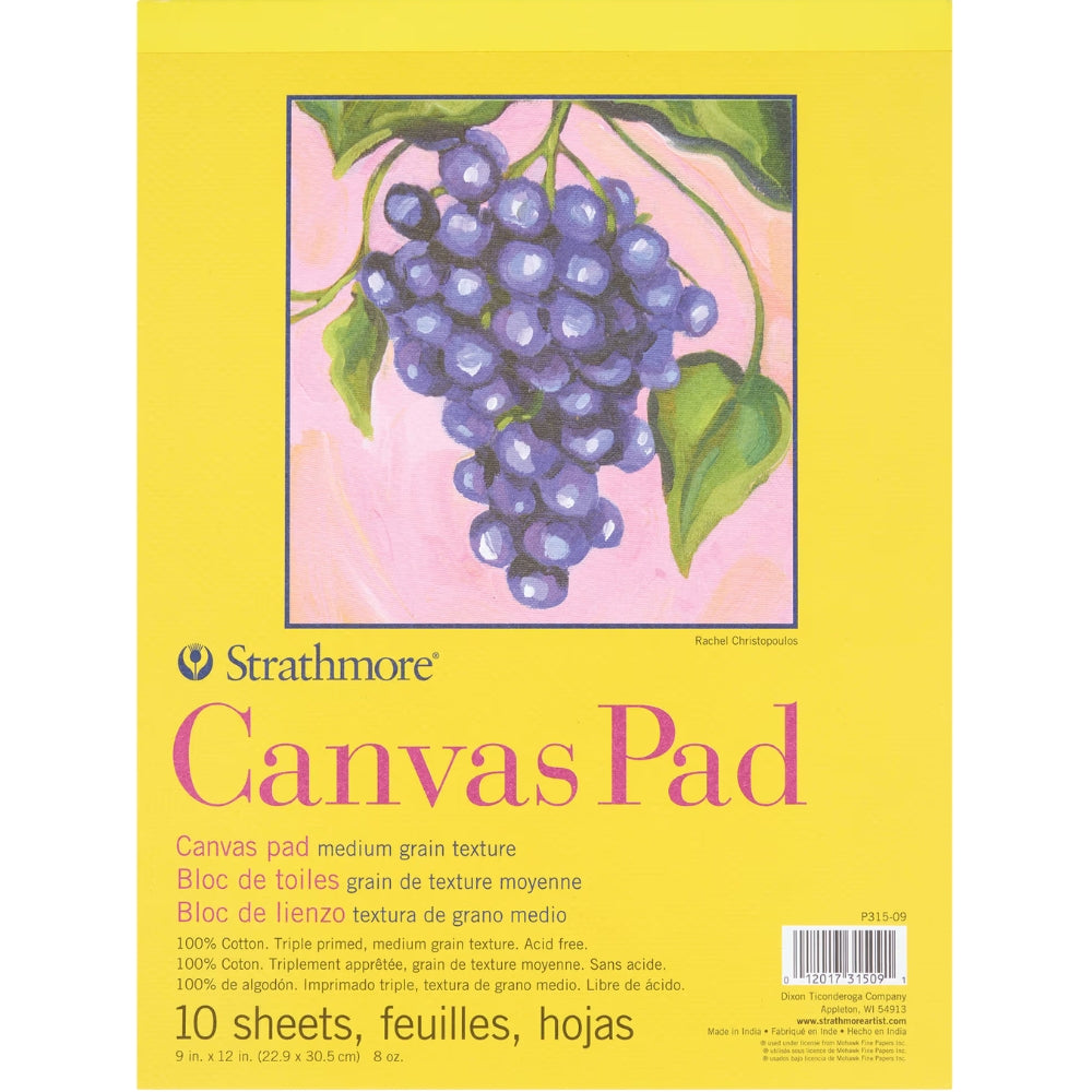 Strathmore 300 Series Canvas Pad 227gr 12 Sayfa 22.9 x 30.5cm
