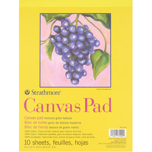Strathmore 300 Series Canvas Pad 227gr 12 Sayfa 22.9 x 30.5cm