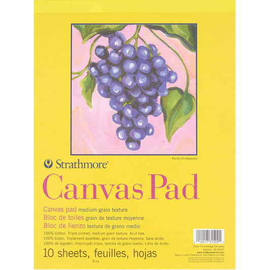 Strathmore 300 Series Canvas Pad 227gr 12 Sayfa 27.9 x 35.6cm
