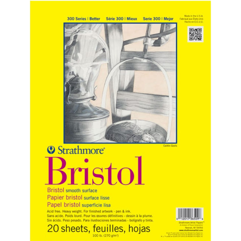 Strathmore 300 Series Bristol Smooth Pad 270gr 20 Sayfa 27.9 x 35.6cm